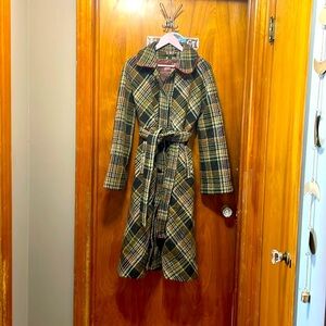 VINTAGE green 100% wool JUNGAL coat.